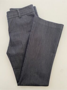 New York & Co. stretch women's size 2 straight leg slack dark wash zipup pockets